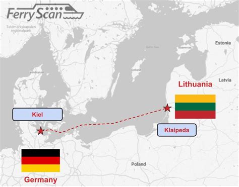 kiel to klaipeda ferry times.